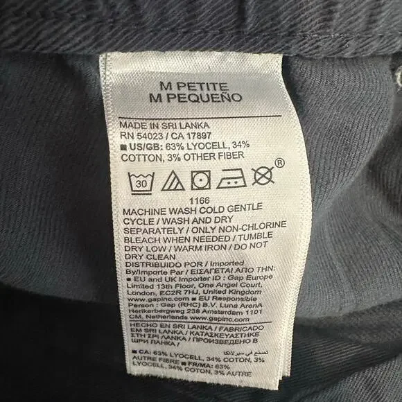 Banana Republic Super Soft Soma Mid Rise Wide Leg Pant Tapestry Navy Blue M - Picture 8 of 12